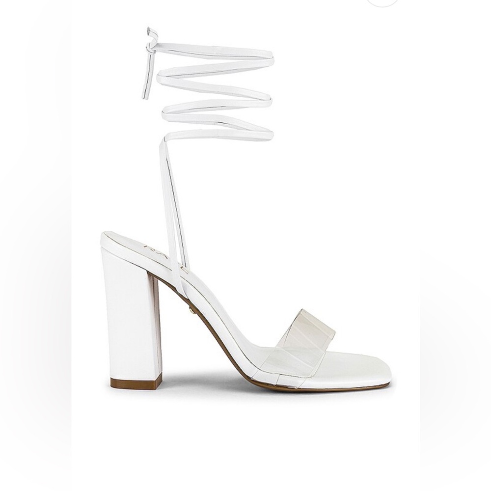 RAYE Katya Strappy Tie Heel in White
